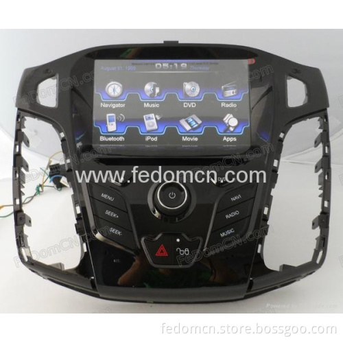 2 DIN HD Touch Screen Mulitmedia Car DVD GPS Bluetooth Auto Media Player with GPS System & Bluetooth & Radio for for Ford New Focus 2012 (C8030FF)